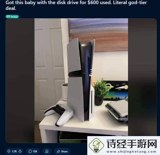 玩家600美元捡漏二手带光驱ps5
